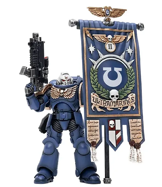 WARHAMMER 40,000 ACTION FIGURE 1/18 ULTRAMARINES HEROES OF THE CHAPTER PRIMARIS ANCIENT POSCA 20 CM